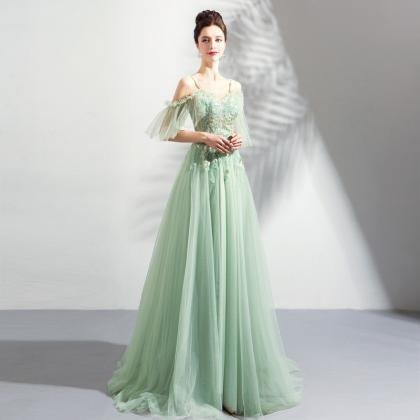 green prom dress 0920-06