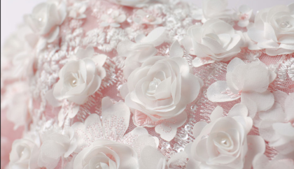 pink ball gown wedding dress 0906-01