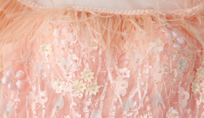 pink short prom dress 0916-01