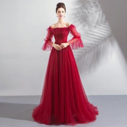 plus size prom dress 0913-05