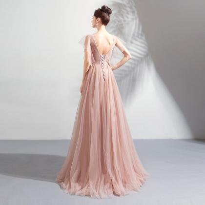 v neck prom dress 0921-06