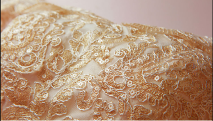 white and gold wedding dress 0918-02