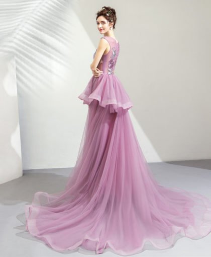 purple prom dress a line-0938-03