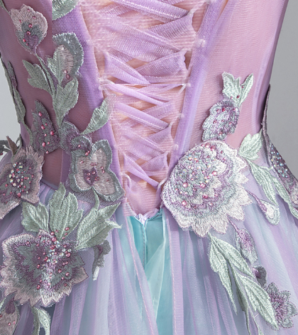 v neck a line dress-942-01