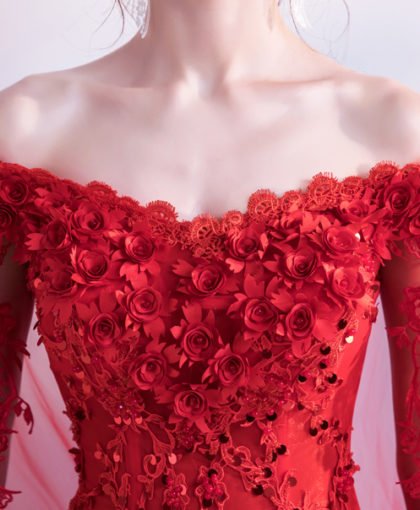 wedding dress with cape train-0935-05