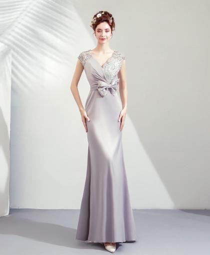 silver mermaid dress-957-05