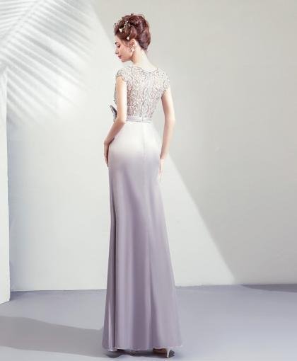 silver mermaid dress-957-07