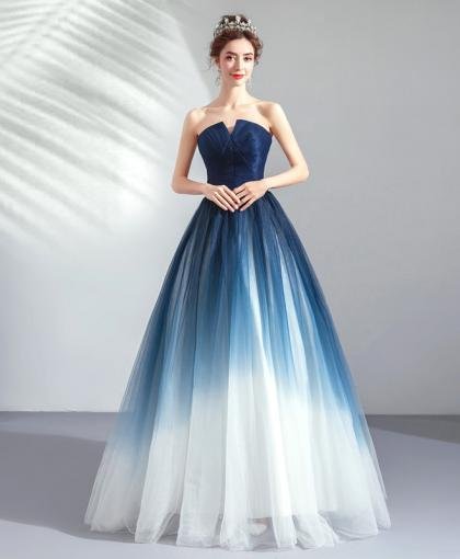 strapless prom dress long-951-03