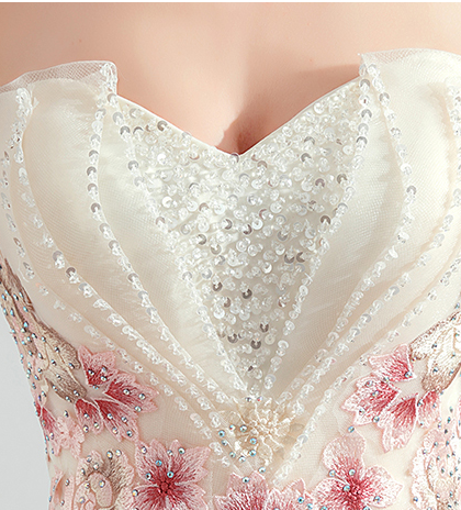 white wedding dress with pink-954-02