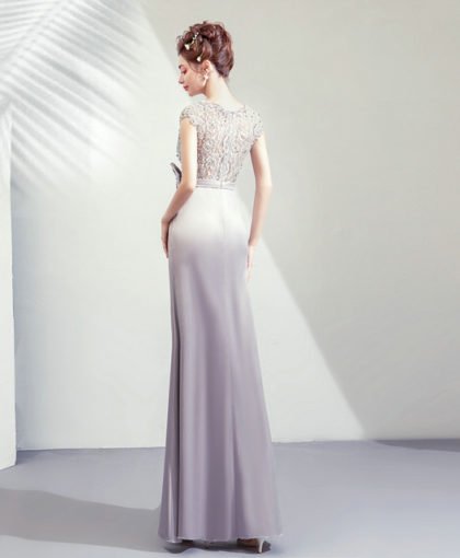 silver mermaid dress-957-07