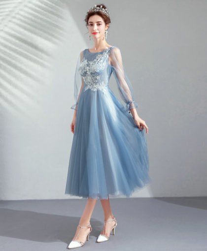 tea length bridesmaid dresses-956-06