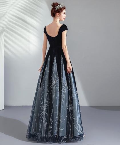 dark blue prom dress 964-02