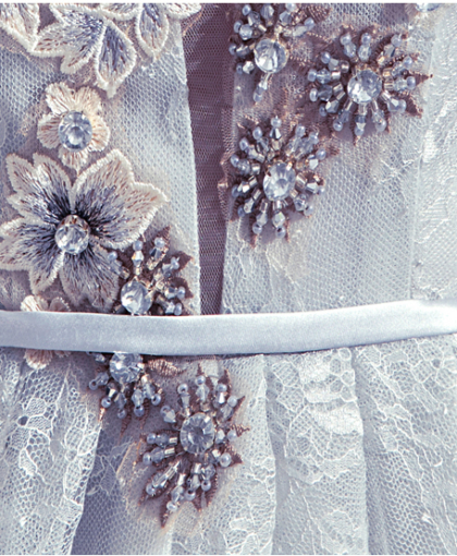 silver cocktail dress 961-02