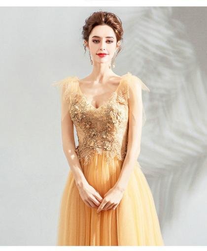 yellow prom dress 972-07