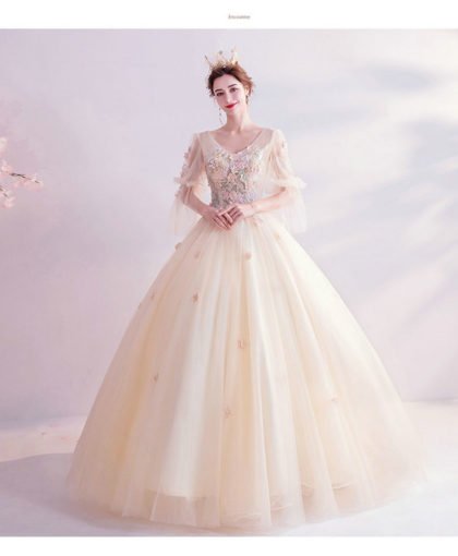 champagne ball gown 992-04