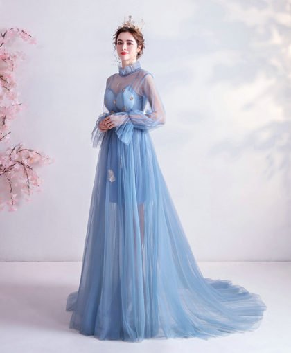 light blue formal dress 995-04