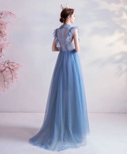 light blue long dress 994-06
