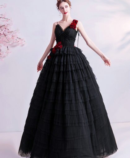 black ball gown 1000-08