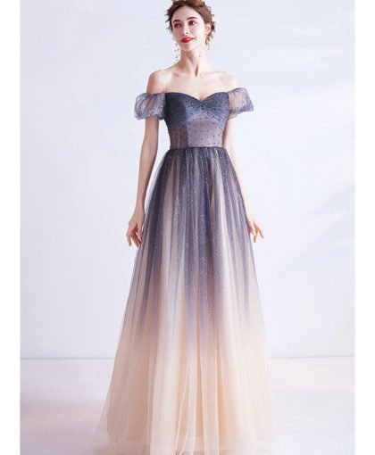 purple and pink prom dress 1009-07
