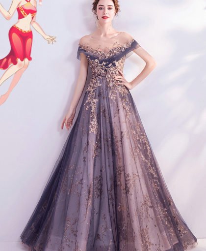 purple formal dress 1003-02