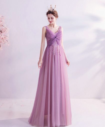 purple pink prom dress 997-06
