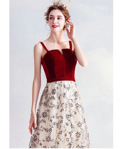 red formal dress 1014-006