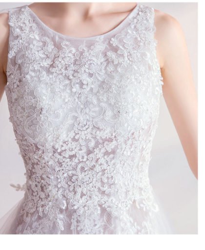 simple white wedding dress 1016-011