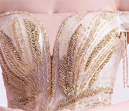 gold wedding dress 1022-001