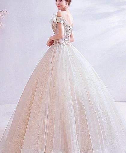 off the shoulder wedding dress 1036-004