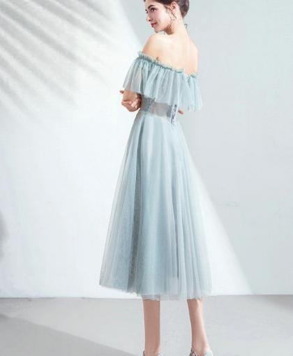 tea length bridesmaid dress 1041-002