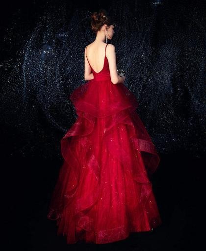 red princess prom dress 1059-003