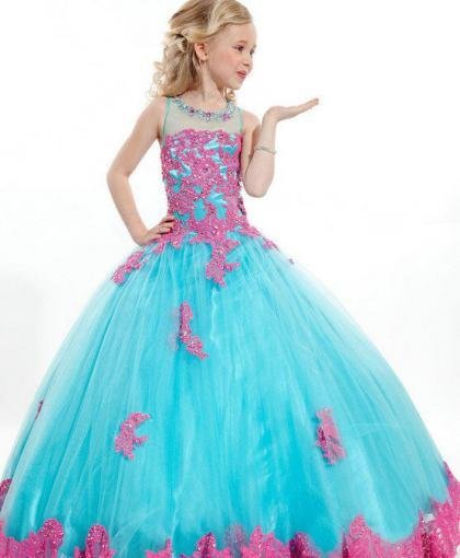 red and white flower girl dresses 1140