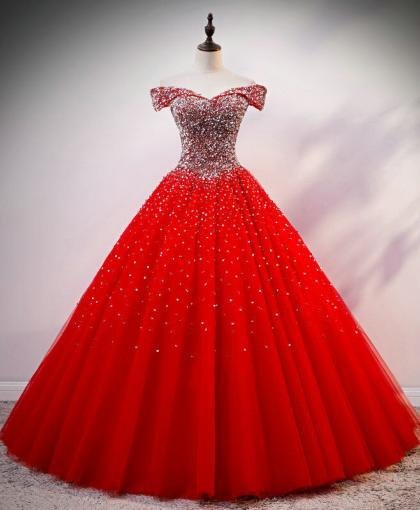 red quinceanera dress 1218-005