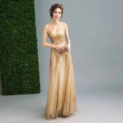 evening dress gold-126-05