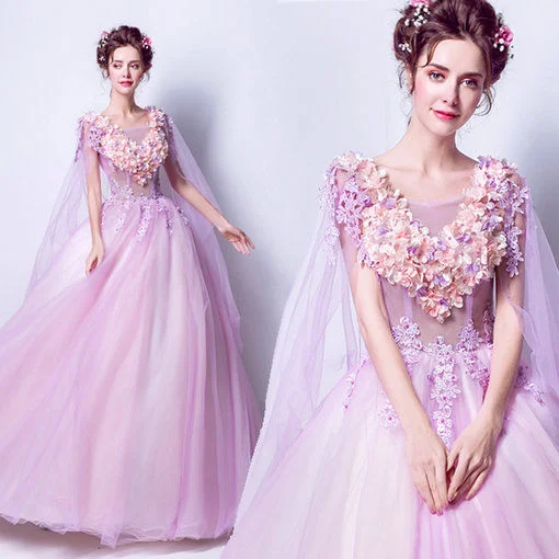 quinceanera dress purple-274-07