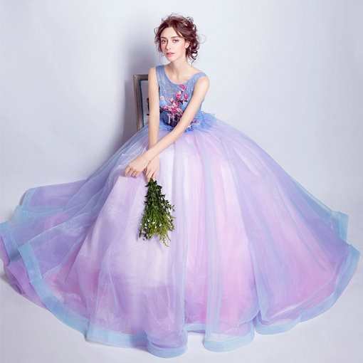 pink and purple quinceanera dresses