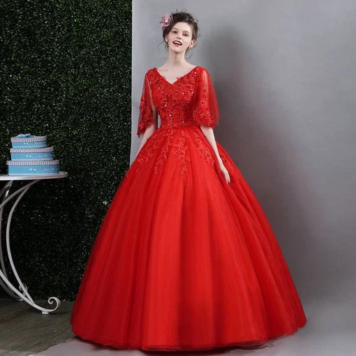 Marys Bridal MQ2140 Champagne Quinceanera Dress | Red Quinceanera Dress —  Danielly's Boutique