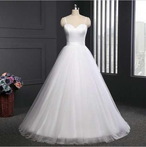 Simple Wedding Dress Strapless Wholesale Cheap Prom Dress Evening