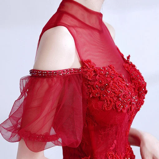 red evening dress-0545-05