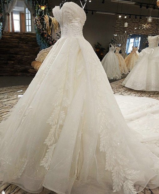 Strapless Ball Gown White Wedding Dress Sale Online