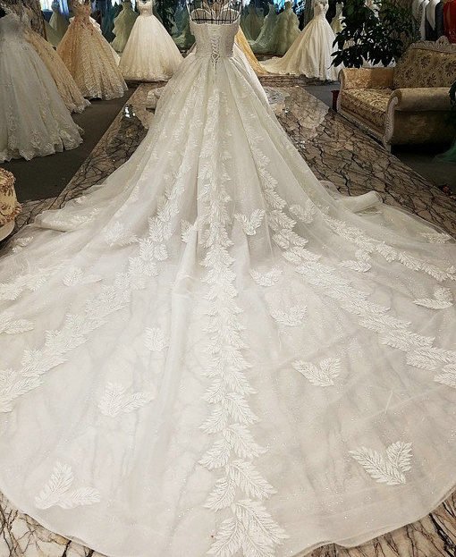 Strapless Ball Gown White Wedding Dress Sale Online