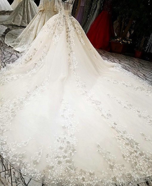 V Neck Ball Gown Gorgeous Wedding Dress 2018 Online
