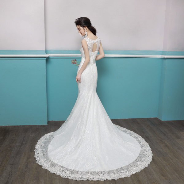 lace wedding dress mermaid 0687-11