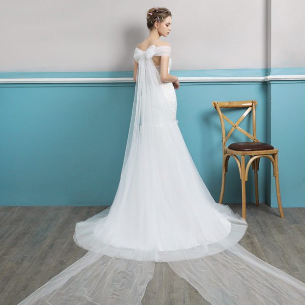 wedding dress mermaid ivory 0692-01