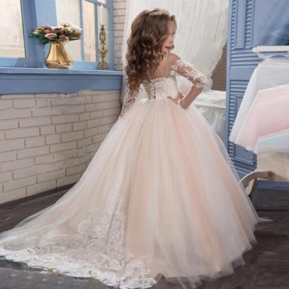 Wedding Dresses For Girl Pink Flower Girls Dress For Sale