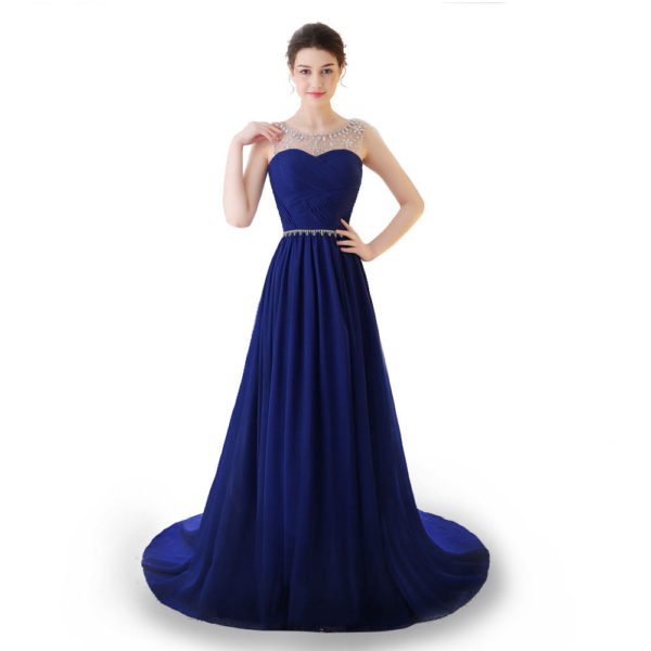 blue bridesmaid dress 0731-02