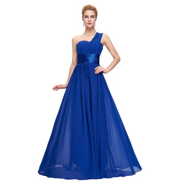 bridesmaid dress one shoulder 0737-05