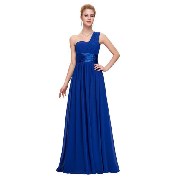 bridesmaid dress one shoulder 0737-05