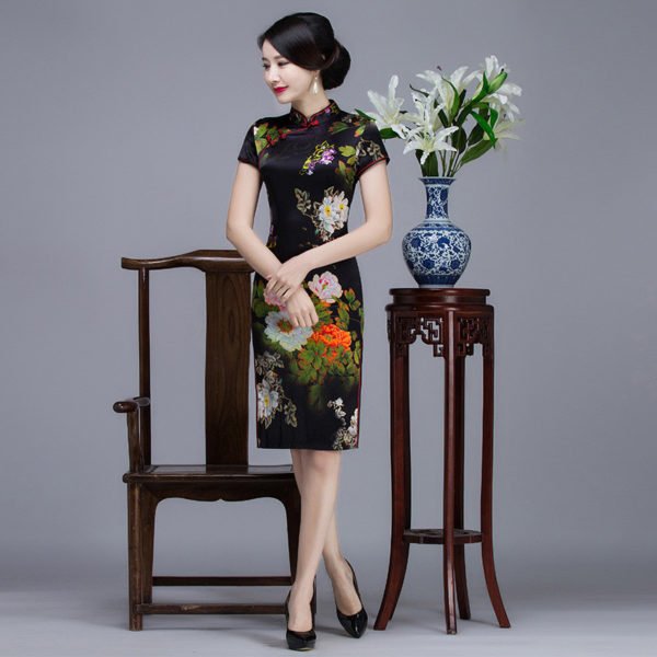 cheongsam black 745-04