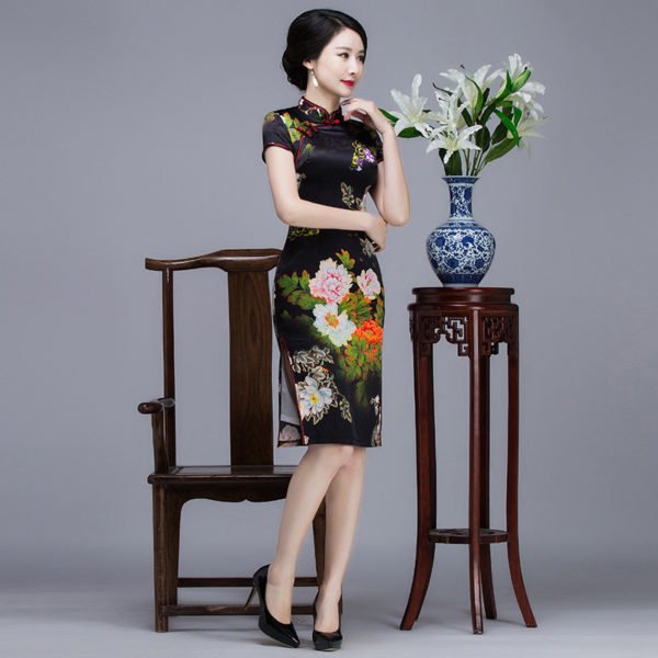 cheongsam black 745-05